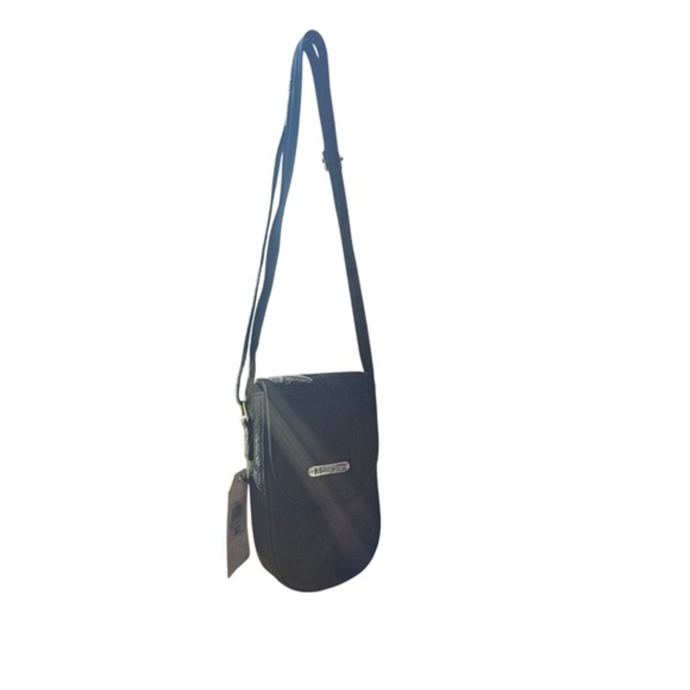 Multisac Black‎ Embellished Crossbody Bag Purse new